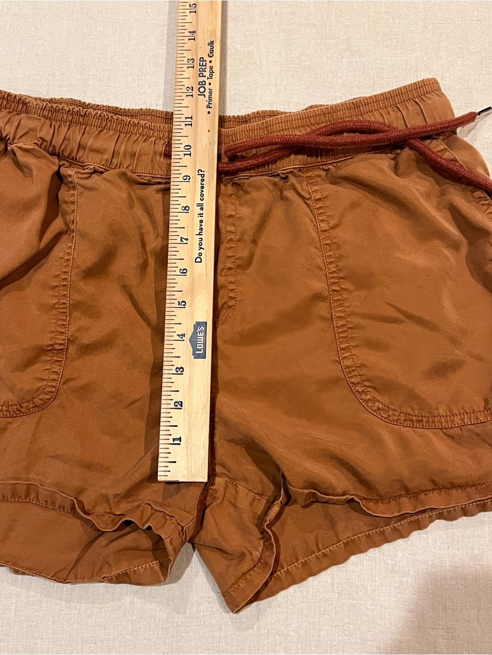 Quince Terracotta Vintage Wash Utility Shorts Women's Size Large - Picture 12 of 14